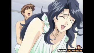 Busty MILF Seduces a younger guy and swallows his load - Hentaixxx 
