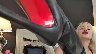 POV Lick my  Boot Soles and Jerk off your Cock 